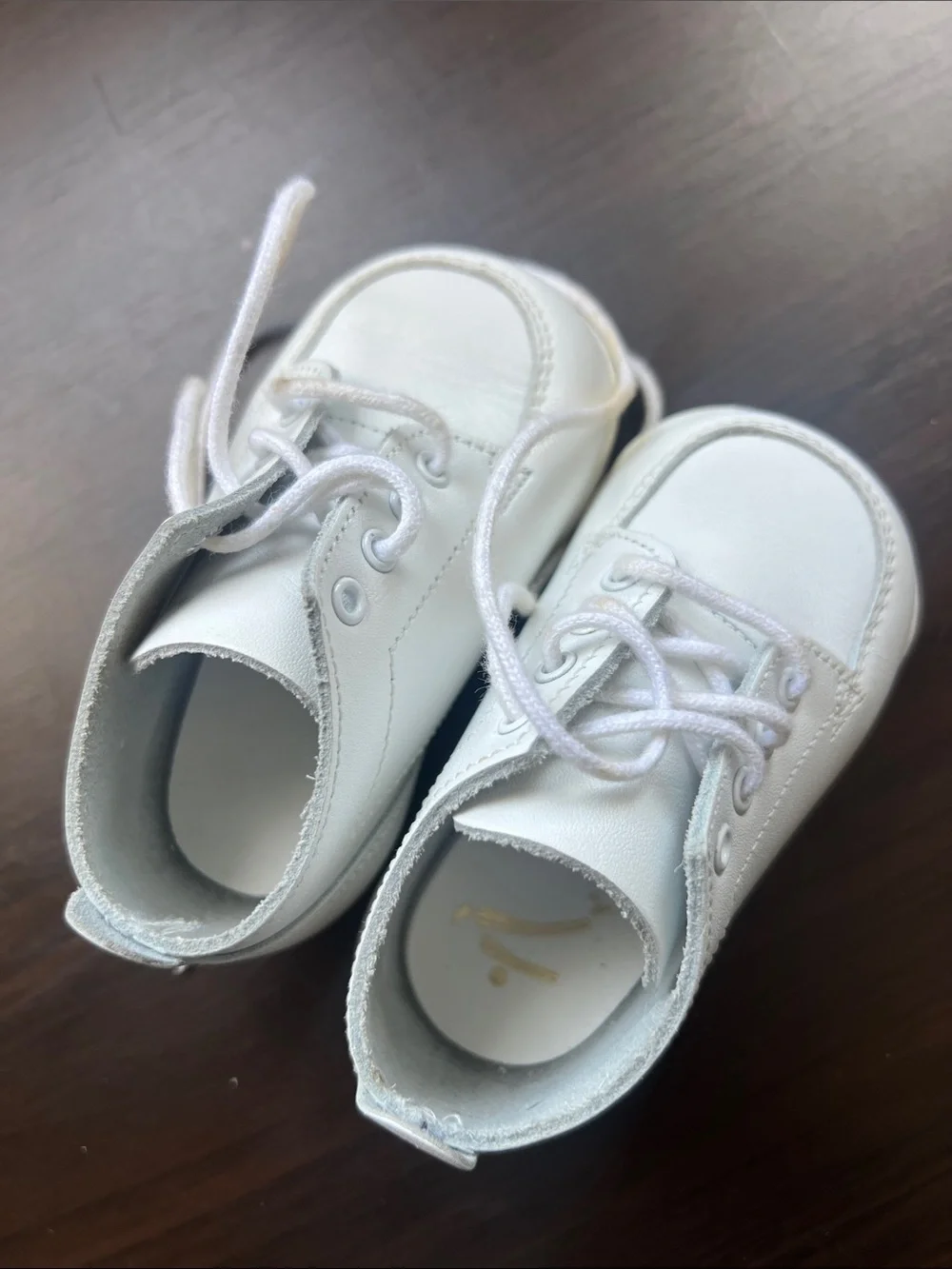 Stride Rite Classic White Kids Lace-Up Shoes